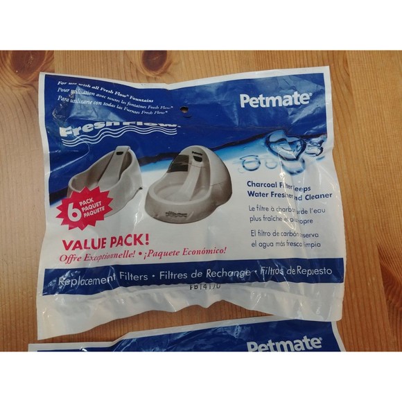 Petmate Fresh Flow Replacement Charcoal Water Filter Value Packs - Picture 2 of 5